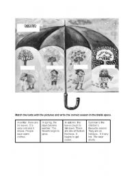 English Worksheet: SEASONS (31/070