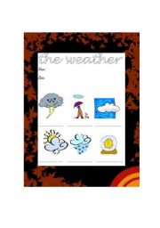 English worksheet: the weather..