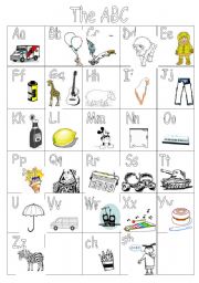 English Worksheet: ABC board