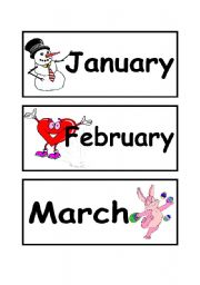 flashcards : months part1