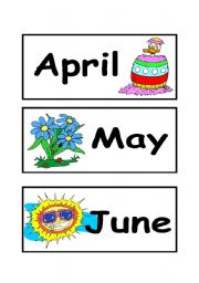 English Worksheet: months - part2