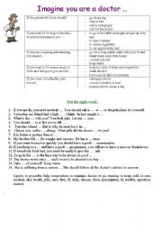 English Worksheet: If you were a doctor...