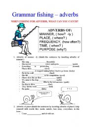 English Worksheet: ADVERBS