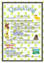 English Worksheet: Quackling (folktale) past simple(01.08.08)