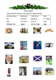 English Worksheet: Scottish Symbols