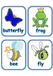 English Worksheet:  FLASHCARD SET 7- OTHER CREATURES - PART 1 OF 2 (1.08.2008)