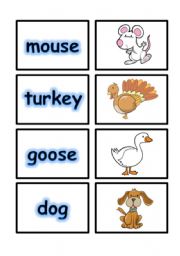  MATCHING GAME FLASHCARDS SET 1- FARM ANIMALS PART 2 OF 4 (01.08.08)