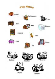 English Worksheet: The House