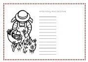 English worksheet: Write a story.