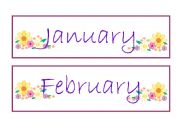 English Worksheet: Months of the year.