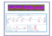English worksheet: How much I like something, like verbs