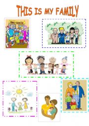 English Worksheet: This is my family