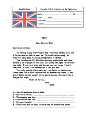 English Worksheet: Verbs - Past Simple