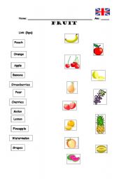 English Worksheet: Fruit