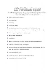 English worksheet: Mr. Holland Opus movie