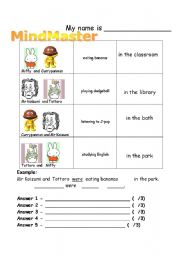 English worksheet: Mind Master PP