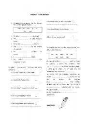 English Worksheet: Present Tense Review