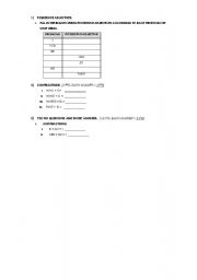 English Worksheet: possesive adjectives and contractions