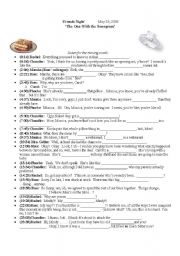 English Worksheet: Friends Episode 2 worksheet