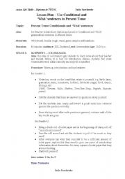English Worksheet: Conditional and Wishes 