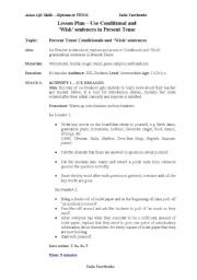 English worksheet: Conditional and Wishes 