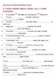 Exercises on Conditional I II III 