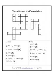 English Worksheet: Phonetics