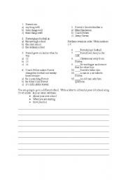 English worksheet: Pre Intermediate Reading Comprehension Test with Grammar PAGE 2