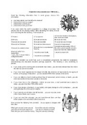 English Worksheet: If earth...?