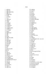 English worksheet: Job Vocabulary