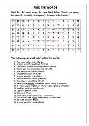 English worksheet: Word Find 