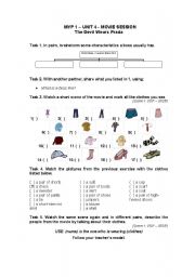 English Worksheet: The Devil Wears Prada