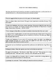 English worksheet: Sort out the three jokes