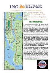 English Worksheet: The New York Marathon