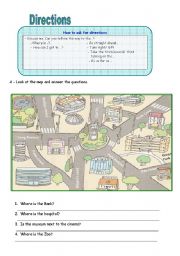 English Worksheet: Directions