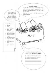 English Worksheet: MONTHS - MAY