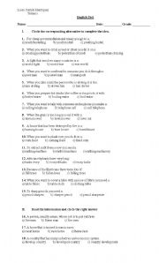 English Worksheet: noun modifiers test