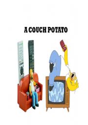 English Worksheet: couch potato