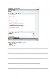 English Worksheet: Introducing themself - Conversations