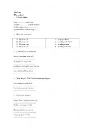 English worksheet: The Corrs