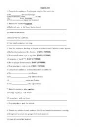 English worksheet: test