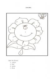 English Worksheet: COLOURS