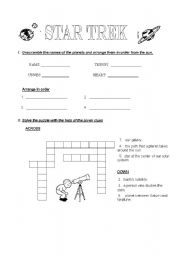 English Worksheet: Solar System