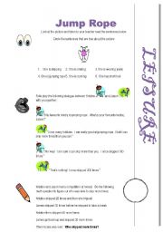 English Worksheet: Conversation book: Leisure-Jump Rope