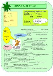 English Worksheet: simple past tense