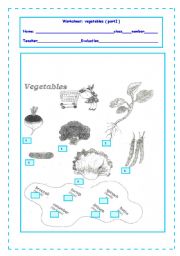 English worksheet: vegetables_part 1