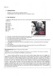 English Worksheet: Movie-Conversation class based on the film 