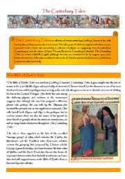 English Worksheet: The Canterbury Tales the Wife of Bath Tale 1