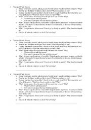 English Worksheet: Conversation Class