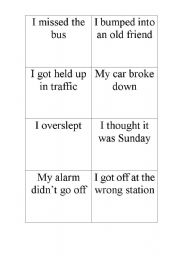 English Worksheet: Sorry Im late.